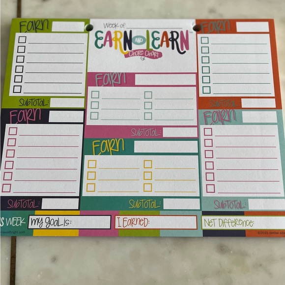 Earn & Learn Kids’ Chore Chart Money Management - Picture 6 of 11